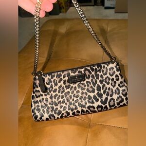 Kate Spade Black and Tan Leopard Shoulder Bag